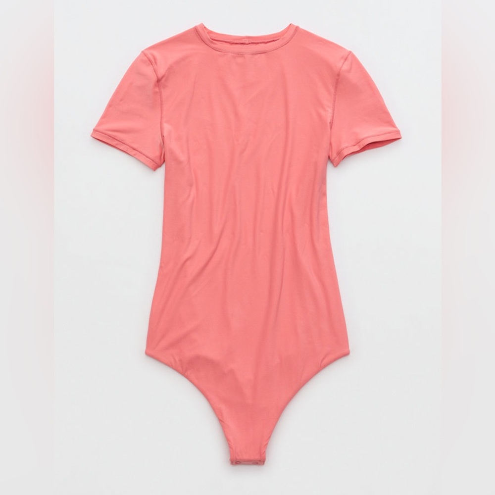 (5 for $25) Peachy Pink Aerie Smoothies Bodysuit